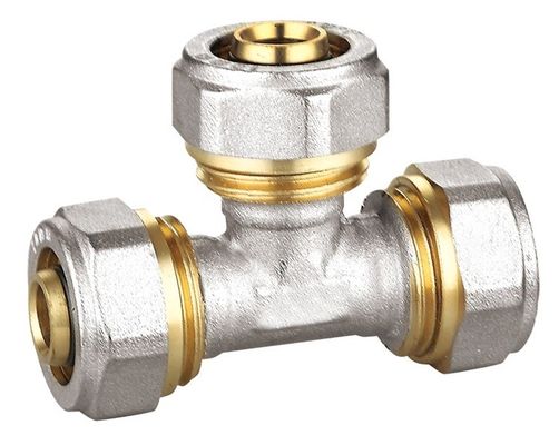 PF5006 مواسير قمزة متساوية ، تركيبات نحاسية Pex Al Pex ISO228 / 1 مترابطة
