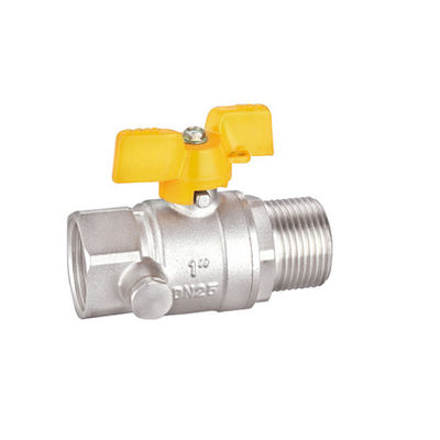 صمام الكرة النحاسية بثلاثة أرباع بوصة BV1027-MF مترابطة ISO228 / 1