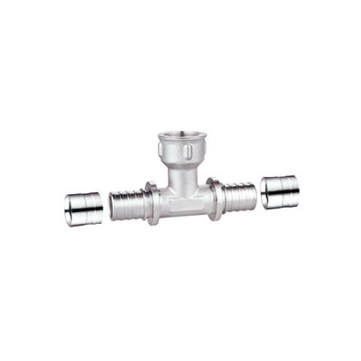 موصل نحاسي مستقيم أنثى مزورة 16 مم 20 مم 25 مم لأنابيب PEX