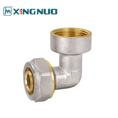 NSF 61 معتمد النحاس الإناث المرفقات الكوع PEX التركيب 16-32MM الخيط الإناث الكوع PEX الضغط التركيب